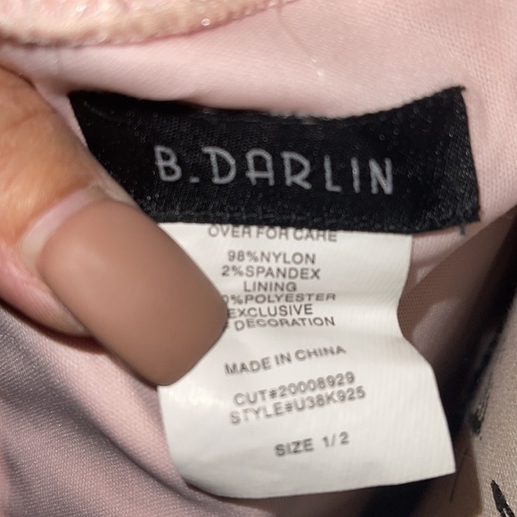 Pastel Pink Sequin Party Dress - Picture 11 of 12